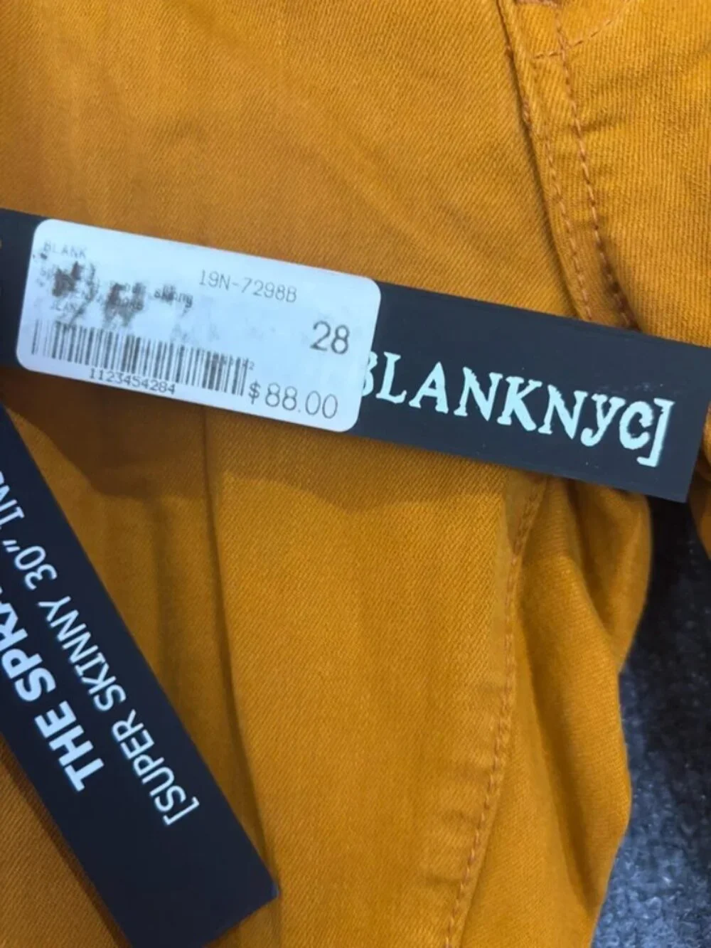 Slim Fit Men’s Jeans in Mustard Yellow